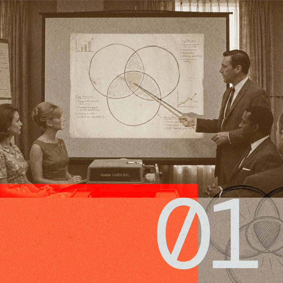 man with pointer on big screen of data