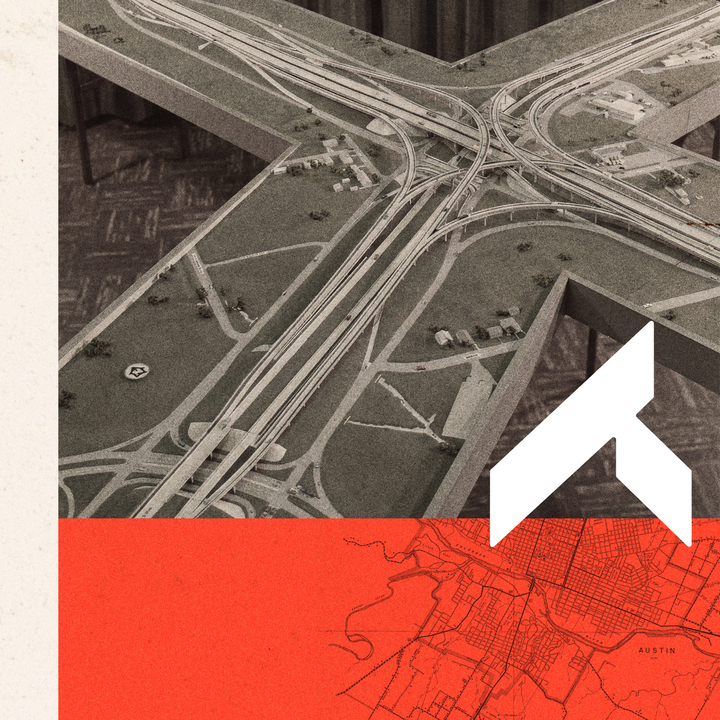 Overhead view of highways